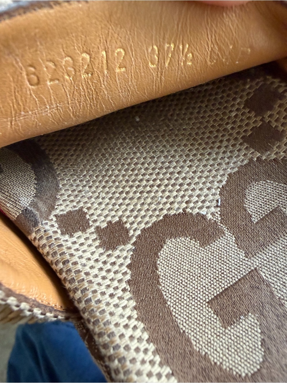 Gucci Brown Beige Logo Platform Slide Sandals - Picture 7 of 13
